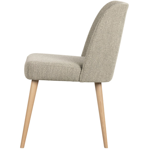 vtwonen eetkamerstoelen Force - Bouclé - Naturel - Set van 2 - vtwonen shop