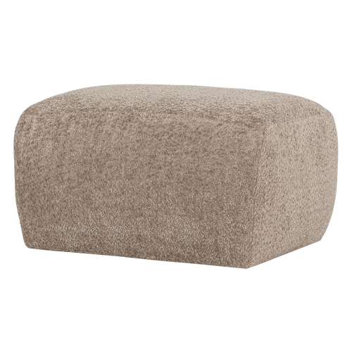 WOOOD poef Mojo Base - Wollig - Donkerzand - 45x84x64