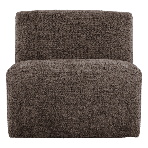 WOOOD 1-zits bank Mojo Base - Wollig - Bruin - 74x84x97