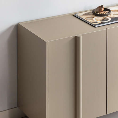 WOOOD dressoir Basu - Grenen - Mud - 85x200x46