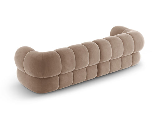 Cosmopolitan Design Bank Koge 4-zits, flueel donkerbeige - 95x240x70cm