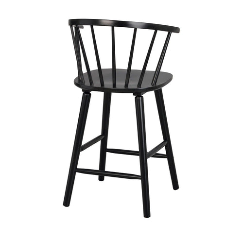 Rowico Home Carmen houten spijlen barkruk zwart - 65 cm