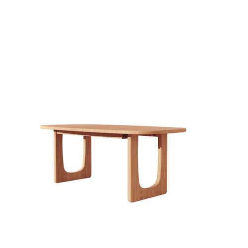 Tikamoon Uitschuifbare tafel in massief eikenhout 8-14 pers. - Naturel