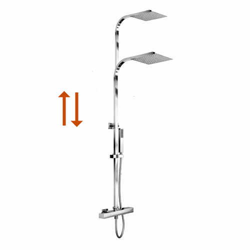 LOMAZOO regendouche Sterling - met thermostaatkraan - chroom