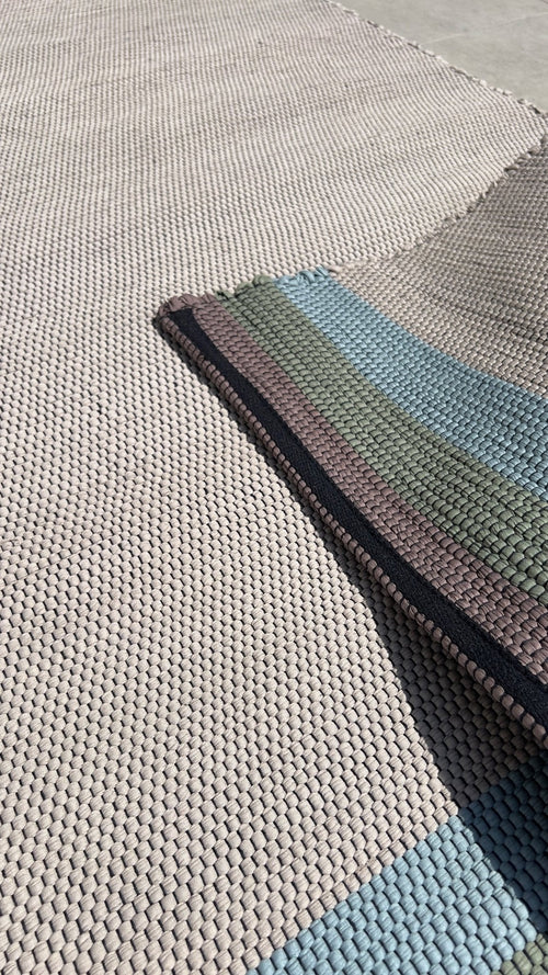 AFK Living vloerkleed Fado - handgemaakt - Gerecycled katoen - 120 x 170 cm