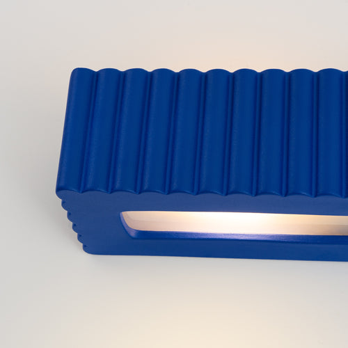 Sollux Lighting Wandlamp keramiek RIGATA ultramarijn - 34x12x10cm