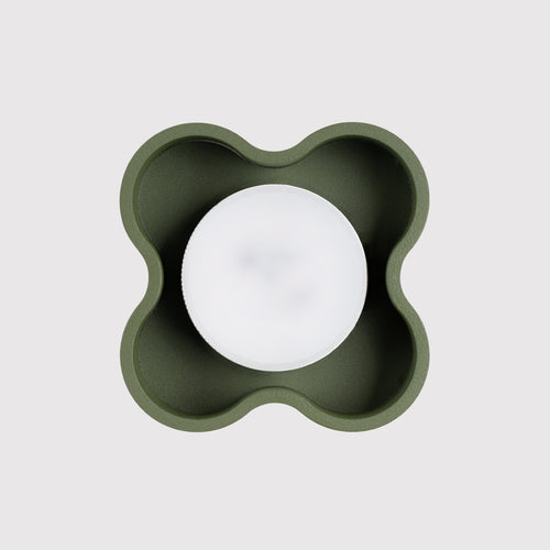 Sollux Lighting Plafondlamp OVIO 1 olijfgroen Gx53 - 12x12x6cm