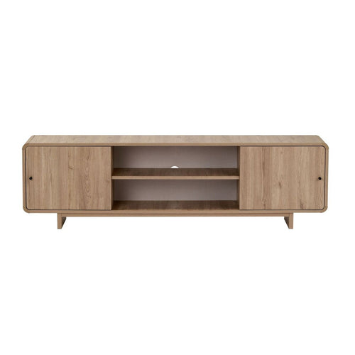 Calicosy - Tv-meubel CELENA - Donker hout 180x34x52 cm