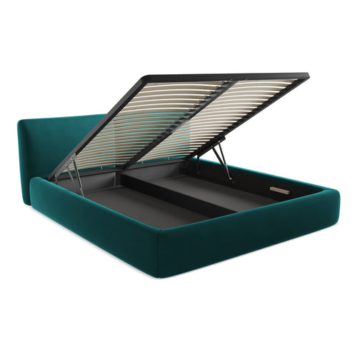 LaMiaSofa Bed met opbergruimte Milano - velours - marien - 200x228x82