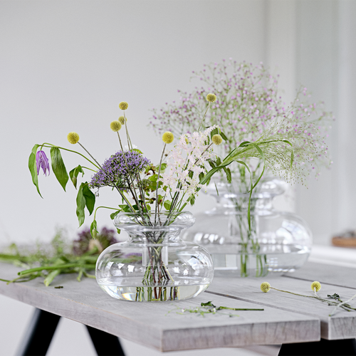 Zone Denmark Inu Ronde Glazen Vaas - 25 x 23 cm - vtwonen shop