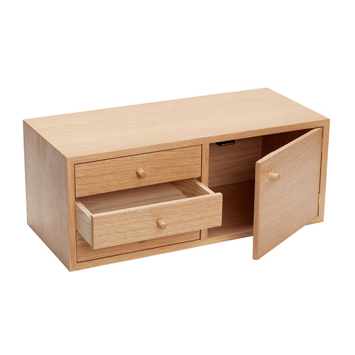 Hübsch schap Piccolo - mdf/oak veneer - 50x22xh20cm