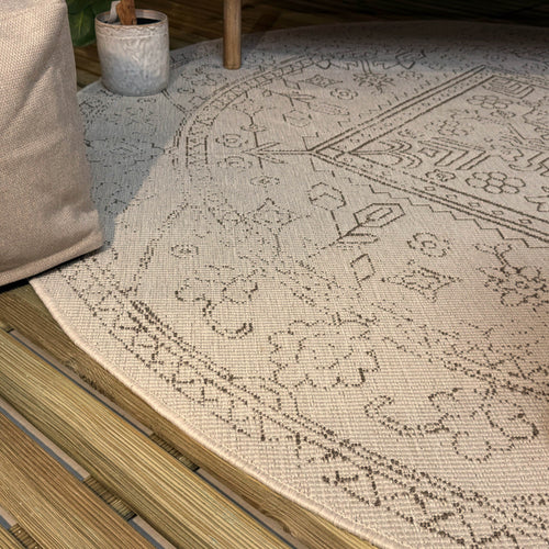 Rond buitenkleed Nova linnen - Interieur05 - 240 x 240 cm - vtwonen shop