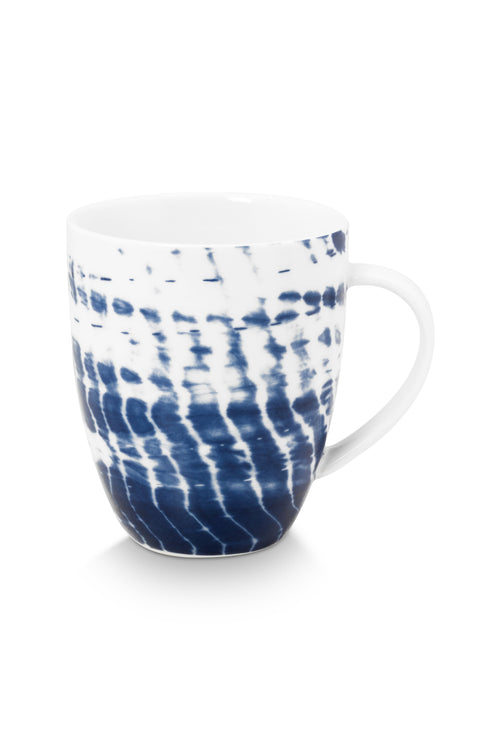 vtwonen - Tie-Dye Mok met oor - Serviesset van 4 - 275ml - vtwonen shop