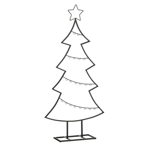 Mica Decorations Decoratie boom zwart - l50xb15xh105cm