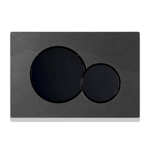 Decoplates wc paneel front, rechthoekig liggend - zwart - 24.6x16.4cm - vtwonen shop