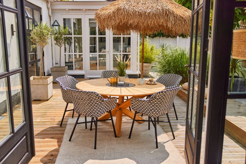 Hartman Tuintafel Provence - Naturel Teakhout - Ø150x76cm - vtwonen shop