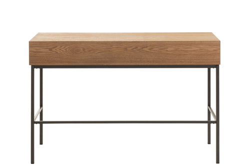 J-Line console 3 Laden - hout/metaal - naturel