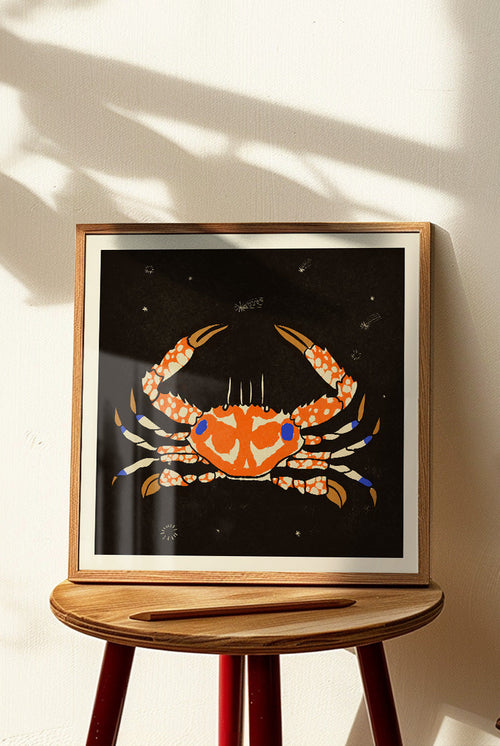 Enikő Eged - Starry Magic Crab - PSTR studio Kunst Poster - vtwonen shop