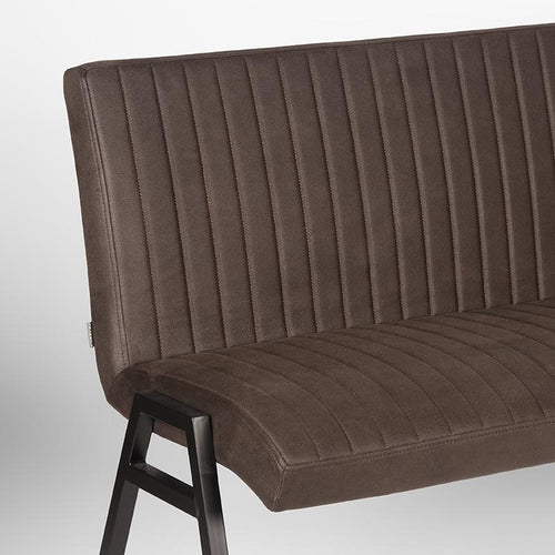 LABEL51 Eetkamerbank Matz - Antraciet Microfiber - 175x62x86cm