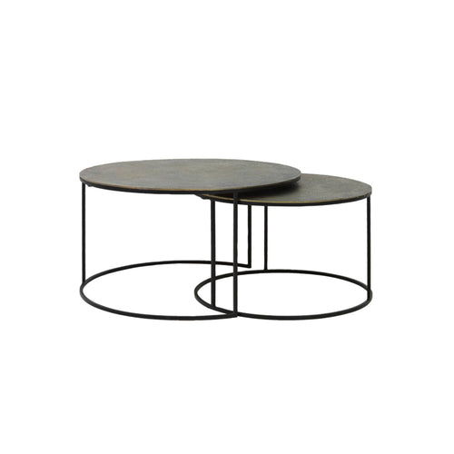 Light & Living tafel  - brons - 76x76x41 cm