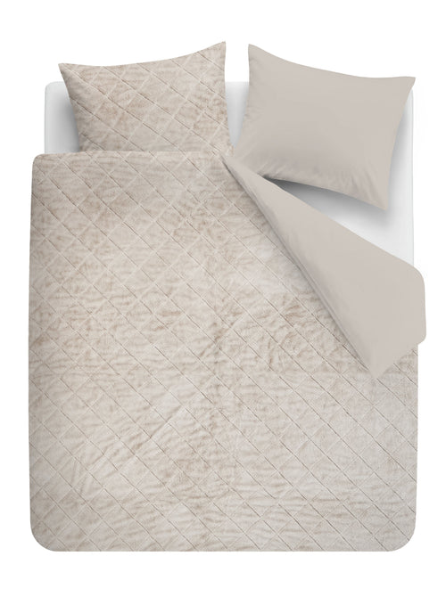 Rivièra Maison Dekbedovertrek Dreamfur - 200 x 200/220 cm - Zand