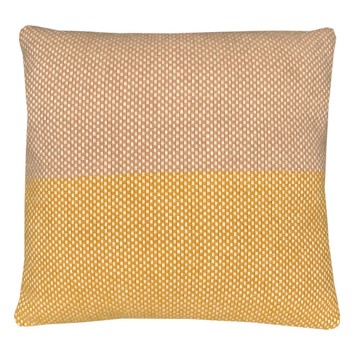Malagoon kussen Festivity - geel, oker, offwhite - 45x45cm 100% wol