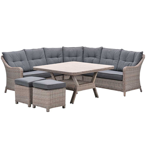 Garden Impressions lounge dining set Nova mystic grey - 6-delig