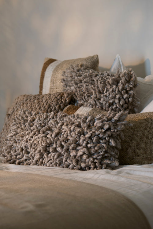Light & Living textiel  - grijs - 45x45x10 cm