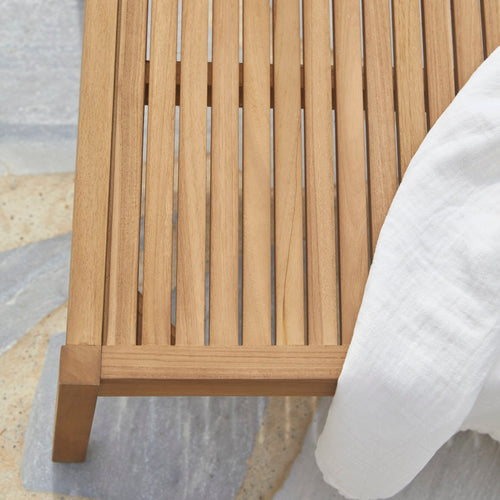 Tikamoon Teakhouten ligbed voor buiten Teo - Naturel - vtwonen shop
