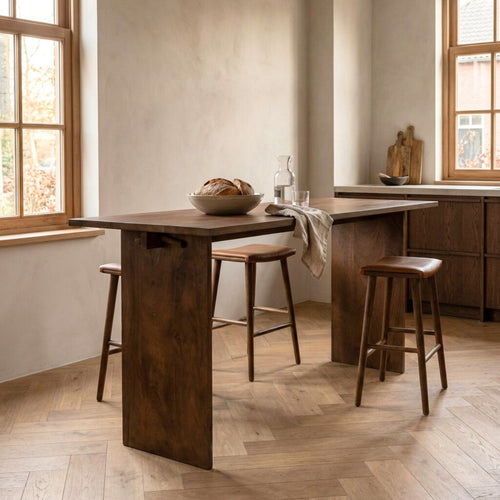 DÉJA Living Bartafel Soto - Donkerbruin Hout - 180x70x90cm