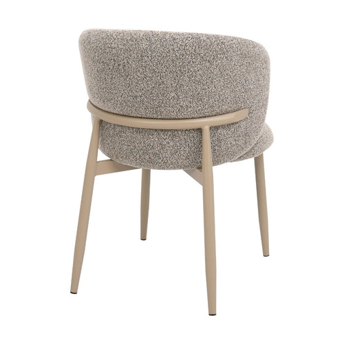 DÉJA Living Eetkamerstoel Varde - Stof - Taupe/Beige - Set van 2