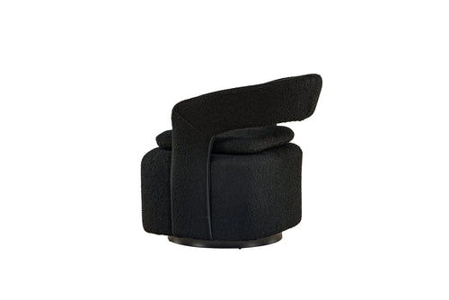 Rebellenclub Fauteuil Akando - Zwart bouclé - vtwonen shop