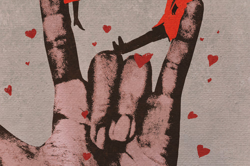 Canvas 60x40 Afdruk Liefde - vtwonen shop