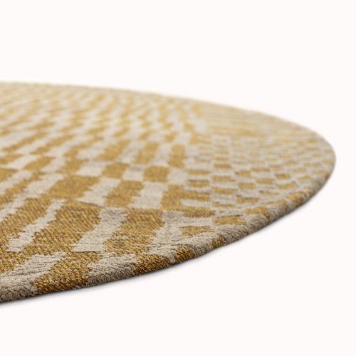 Louis De Poortere vloerkleed Erg - geel - 240x240cm - vtwonen shop