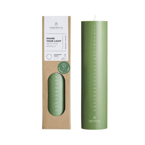 Originalhome adventskaars - 25 cm - groen
