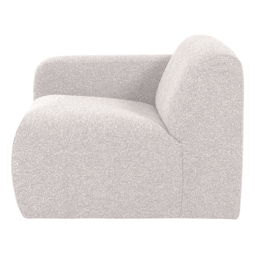 WOOOD 1-zits bank arm links Mojo Base - Bouclé - Ecru - 74x105x97