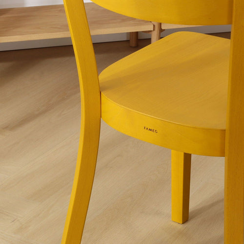 Fameg Fergus Houten Eetkamerstoel Geel - vtwonen shop