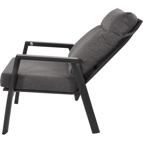 Lesli Living bistrostoel Ohio - grijs - 72x81x98cm - set van 2