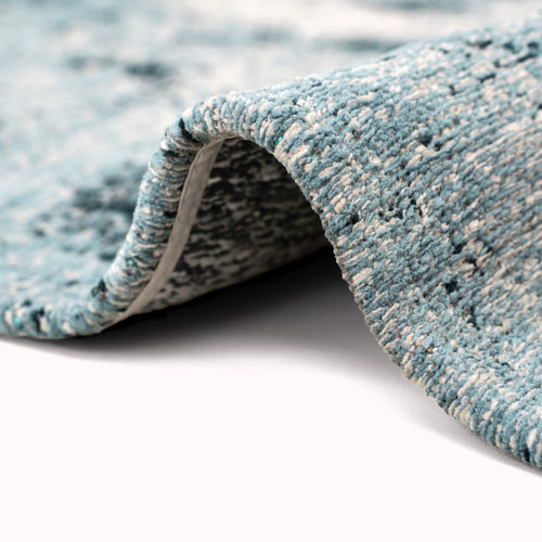 Louis De Poortere binnen & buiten machinewasbaar vloerkleed Mad Men Sol van 40% gerecycled PET - blauw - 80x150cm