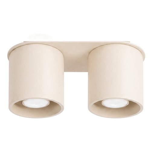 Sollux Lighting Plafondlamp ORBIS 2 beige - 26x10x12cm