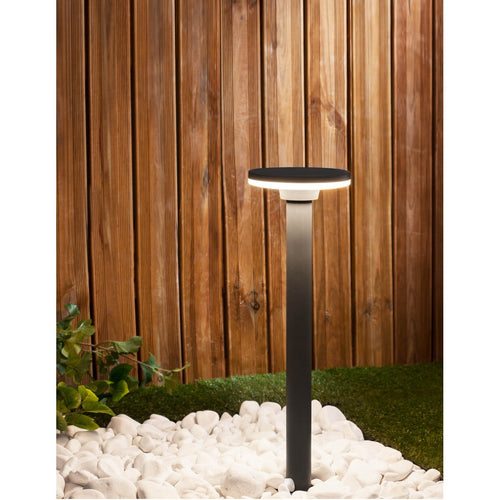 Merano Amarillo Buitenpaal Donkergrijs Aluminium 18 LED 12W 480Lm 3000K IP54