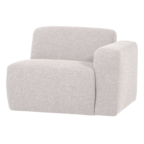 WOOOD 1-zits bank arm rechts Mojo Base - Bouclé - Ecru - 74x105x97