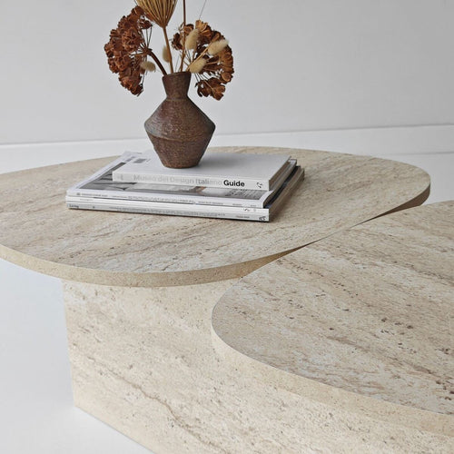 Calicosy - CELESTE Salontafel - Naturel - 125x60x38 cm