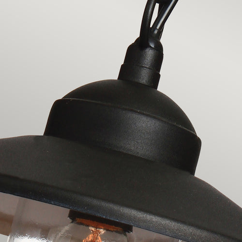 Elstead Klampenborg - 1-lichts hangende lantaarn met ketting voor buiten zwart IP44, E27