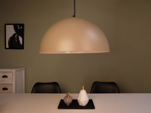EGLO hanglamp Gaetano 1 - e27 - ø 53,5 cm - zand/crème