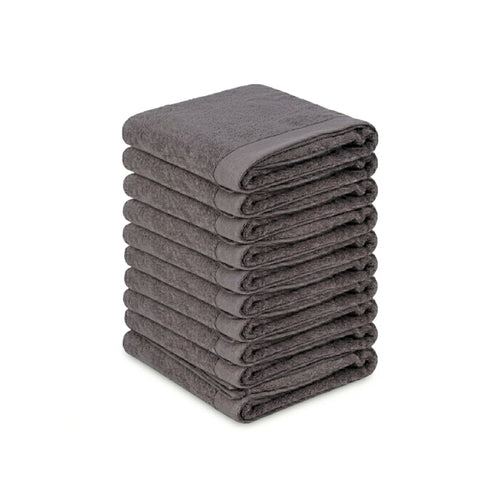Ten Cate handdoekenset hotelkwaliteit 70x140 - antraciet - 10 stuks
