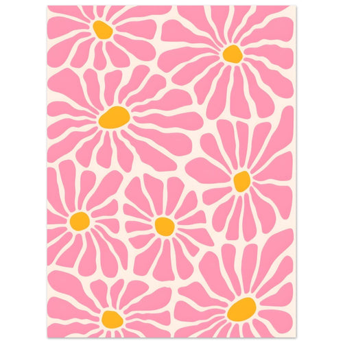 Artfulprints  Matisse - Pink flowers   poster 30x40 cm