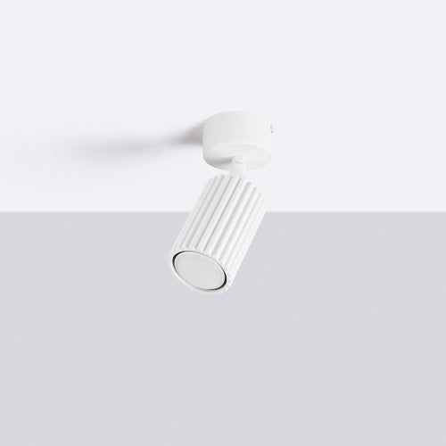 Sollux Lighting Plafondlamp KARBON 1 wit - 7x7x18cm