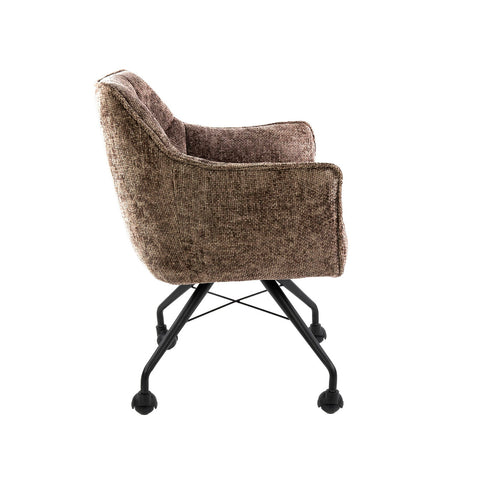 Giga Meubel Eetkamerstoel Hoven - Champagne - Incl. Wieltjes - Set van 2 - vtwonen shop