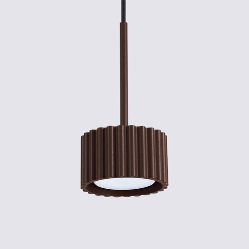 Sollux Lighting Hanglamp AURA 1 bruin Gx53 - 10x10x125cm
